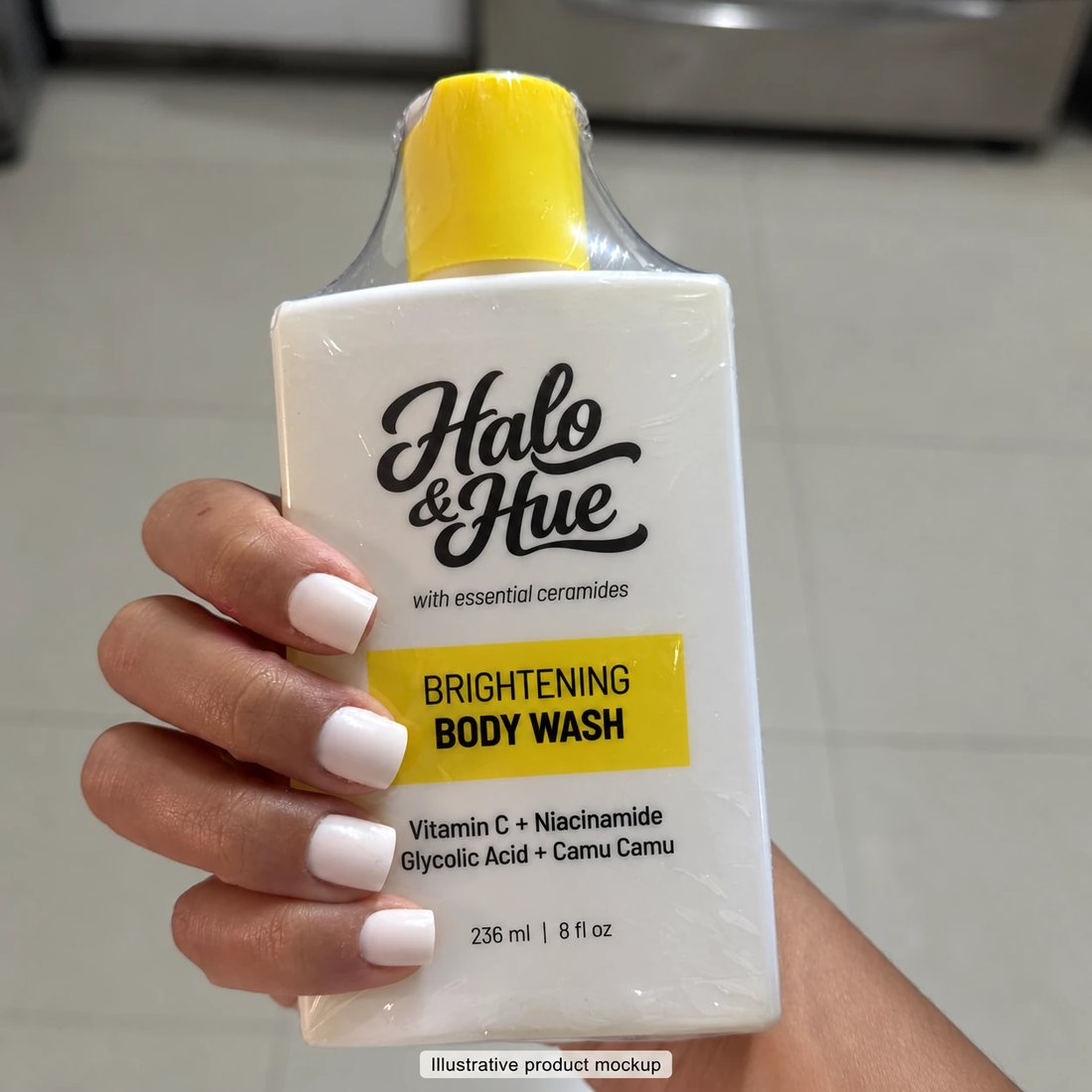 New Brightening Body Wash still in its wrap